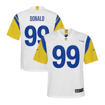 youth nike aaron donald white los angeles rams alternate ga